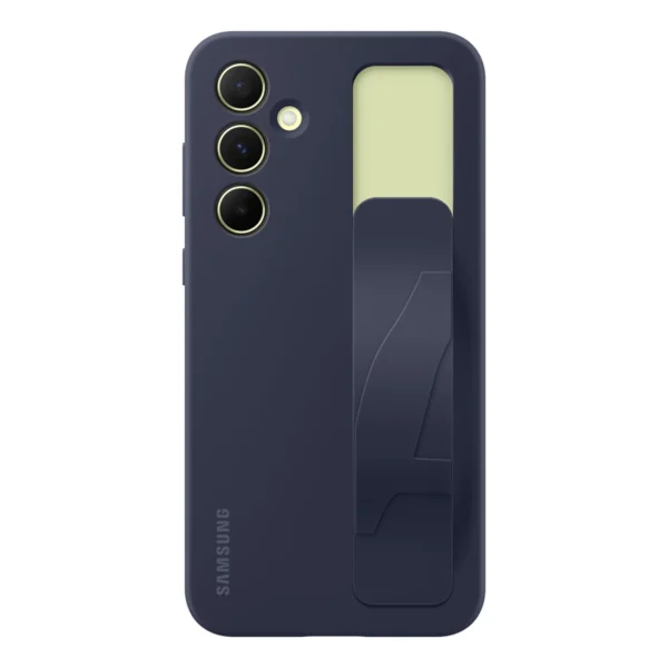 Etui Samsung Standing Grip Case EF-GA556TBEGWW na Samsung Galaxy A55 z uchwytem - niebiesko-czarnepol