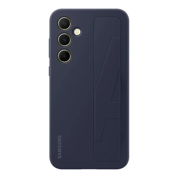 Etui Samsung Standing Grip Case EF-GA556TBEGWW na Samsung Galaxy A55 z uchwytem - niebiesko-czarnepol