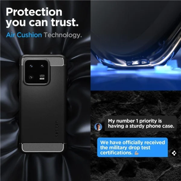 [RETURNED ITEM] Spigen RUGGED ARMOR XIAOMI 13 PRO MATTE BLACKeng