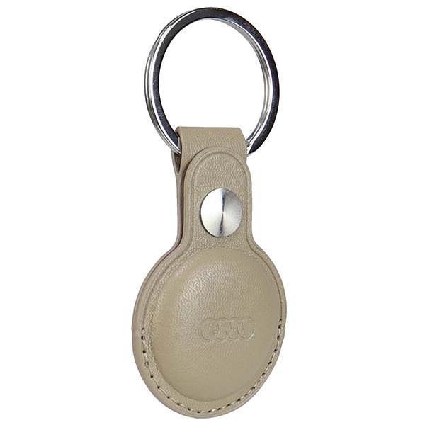 Audi Synthetic Leather AirTag case - beigeeng