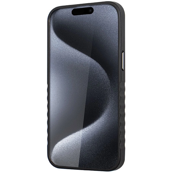 Audi Genuine Leather case with MagSafe for iPhone 15 Pro Max - black and redeng