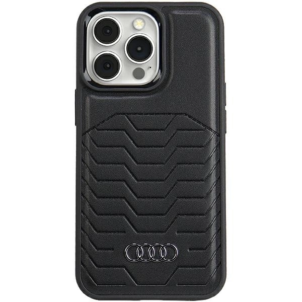 Audi Synthetic Leather case with MagSafe for iPhone 13 Pro Max - blackeng