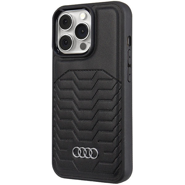 Audi Synthetic Leather case with MagSafe for iPhone 13 Pro Max - blackeng