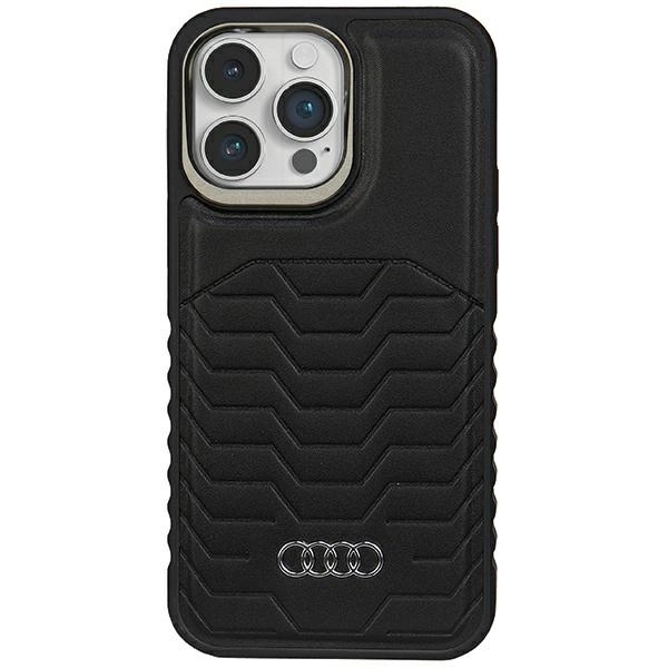 Audi Synthetic Leather case with MagSafe for iPhone 14 Pro - blackeng
