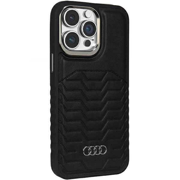 Audi Synthetic Leather case with MagSafe for iPhone 14 Pro - blackeng