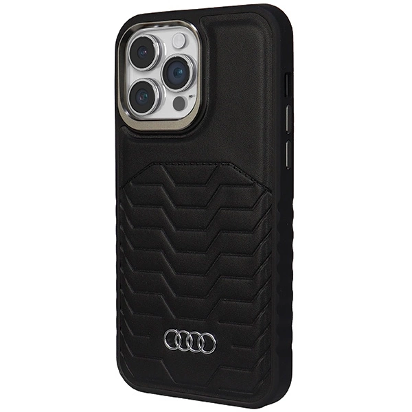 Audi Synthetic Leather case with MagSafe for iPhone 14 Pro Max - blackeng