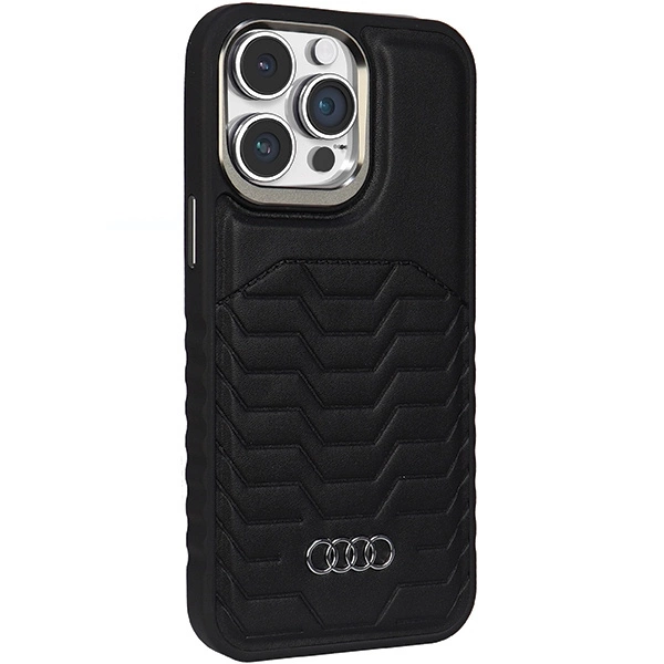 Audi Synthetic Leather case with MagSafe for iPhone 14 Pro Max - blackeng