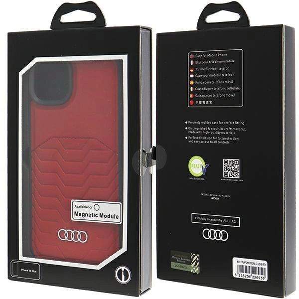 Audi Synthetic Leather Case with MagSafe for iPhone 15 Plus / 14 Plus - Redeng