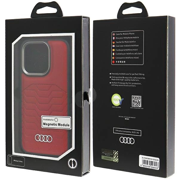 Audi Synthetic Leather case with MagSafe for iPhone 15 Pro - redeng