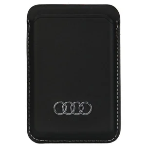 Audi Synthetic Leather magnetic wallet compatible with MagSafe - blackeng