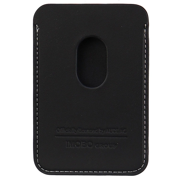 Audi Synthetic Leather magnetic wallet compatible with MagSafe - blackeng