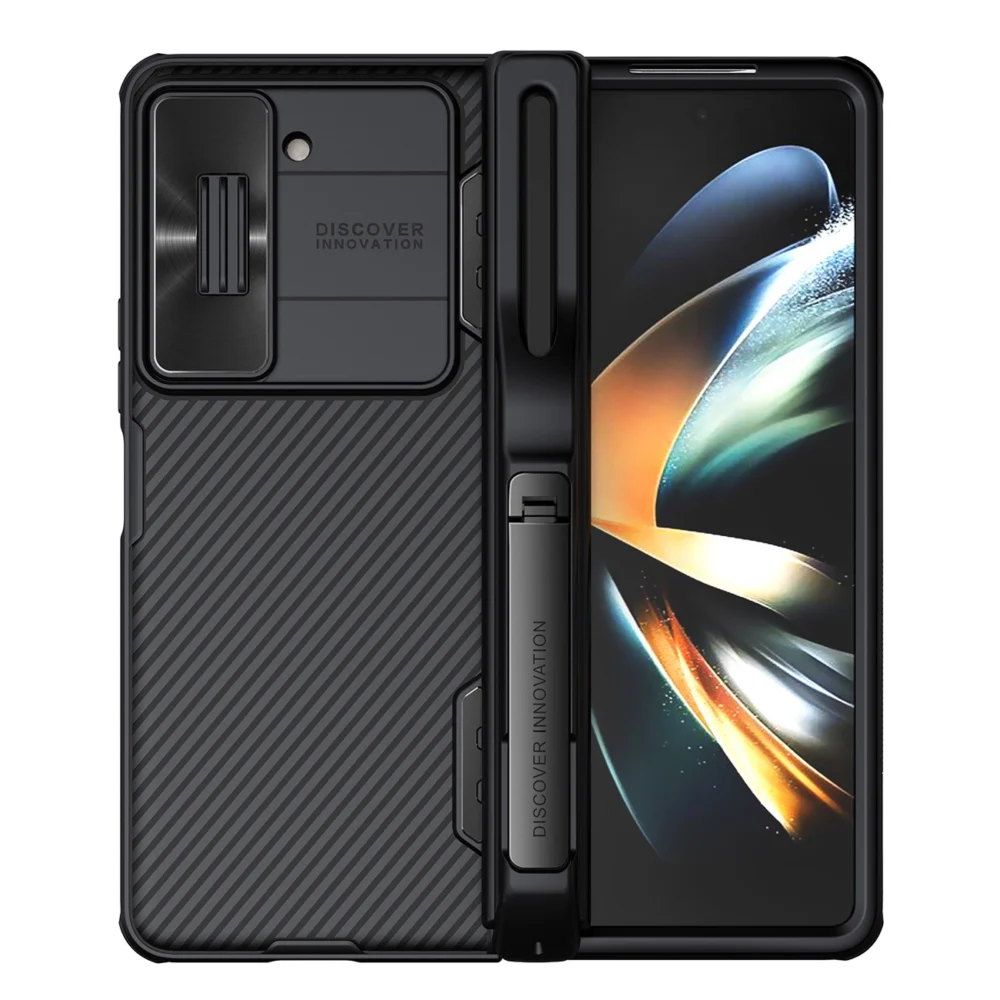 Nillkin CamShield Fold Case for Samsung Galaxy Z Fold 5 with additional stylus holder - blackeng