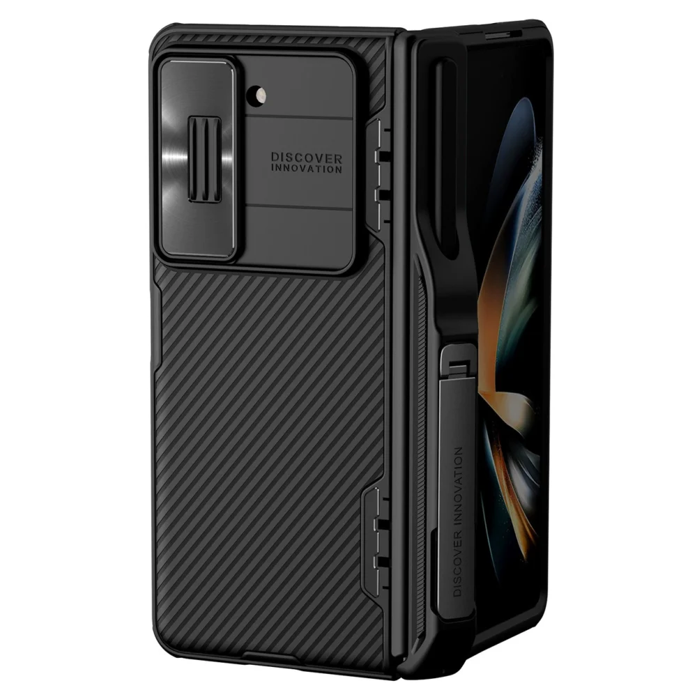 Nillkin CamShield Fold Case for Samsung Galaxy Z Fold 5 with additional stylus holder - blackeng