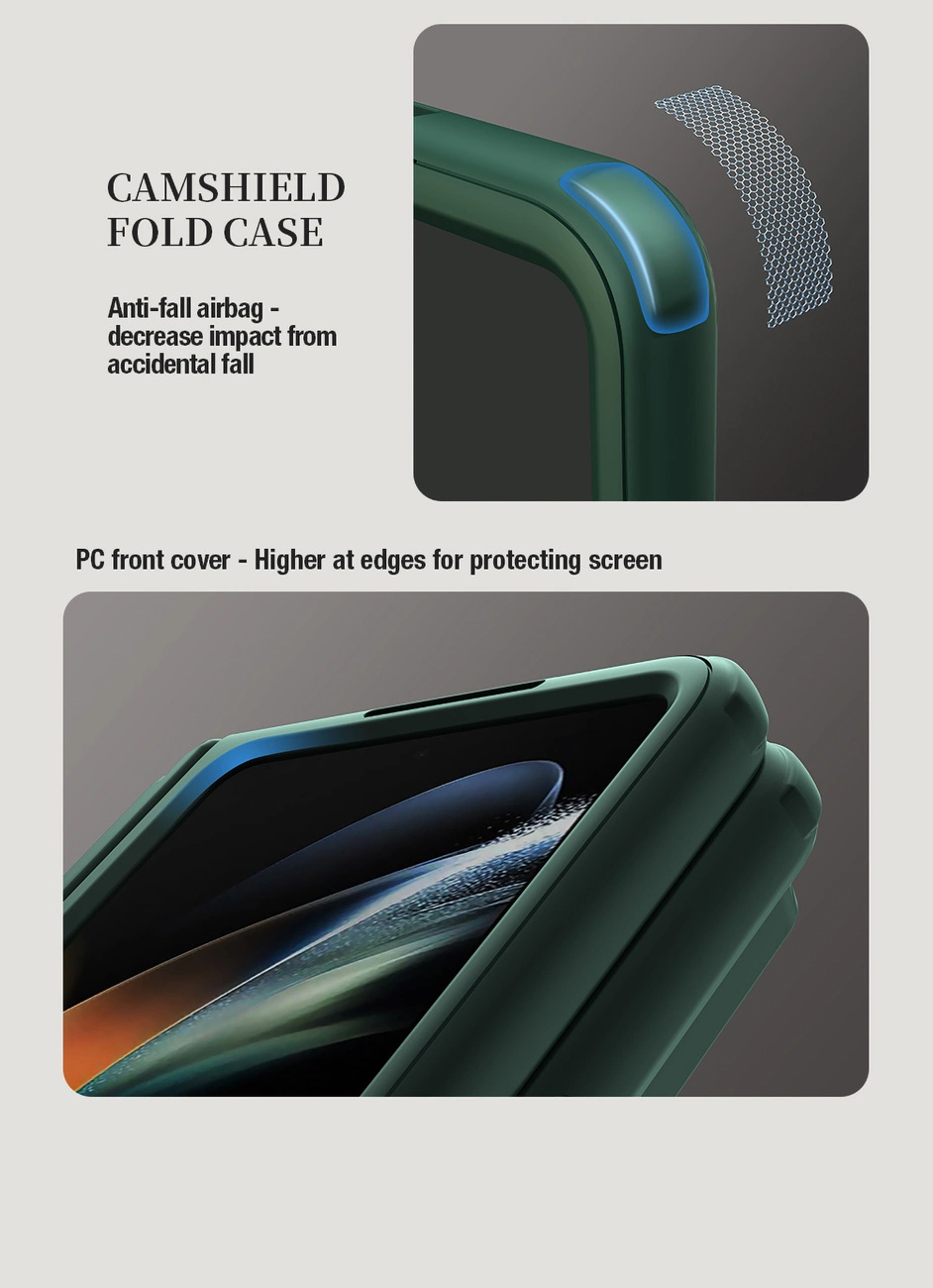Nillkin CamShield Fold Case for Samsung Galaxy Z Fold 5 with additional stylus holder - blackeng