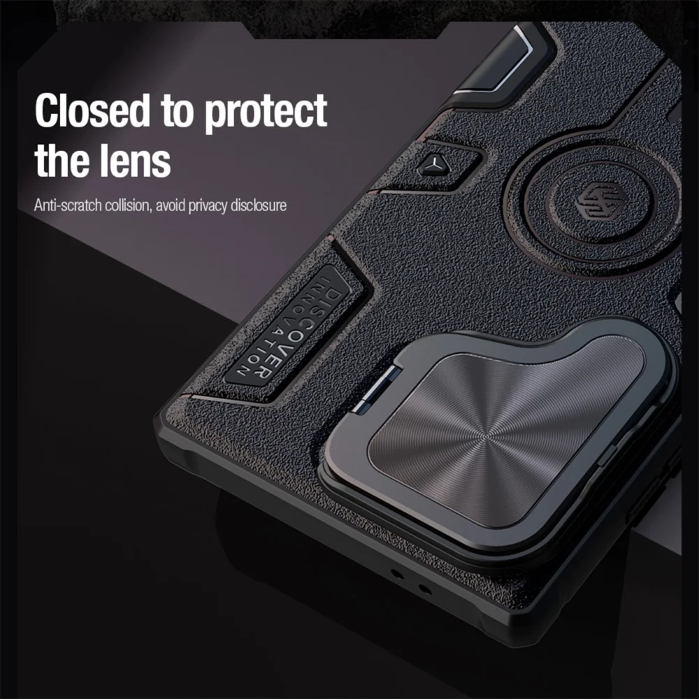 Nillkin CamShield Armor Prop Case for Samsung Galaxy S24 Ultra - blackeng