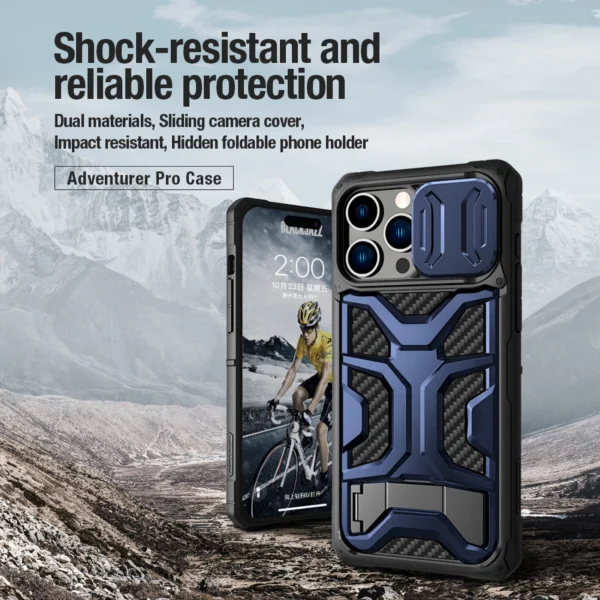 Nillkin Adventurer Pro Case for iPhone 14 Pro Max - blackeng