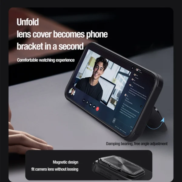 Nillkin Textured Prop Magnetic Case for Xiaomi 14 Pro - blackeng