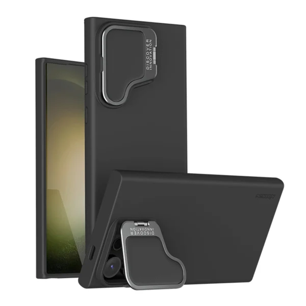 Nillkin CamShield Silky Prop Silicone Case for Samsung Galaxy S24 Ultra - blackeng