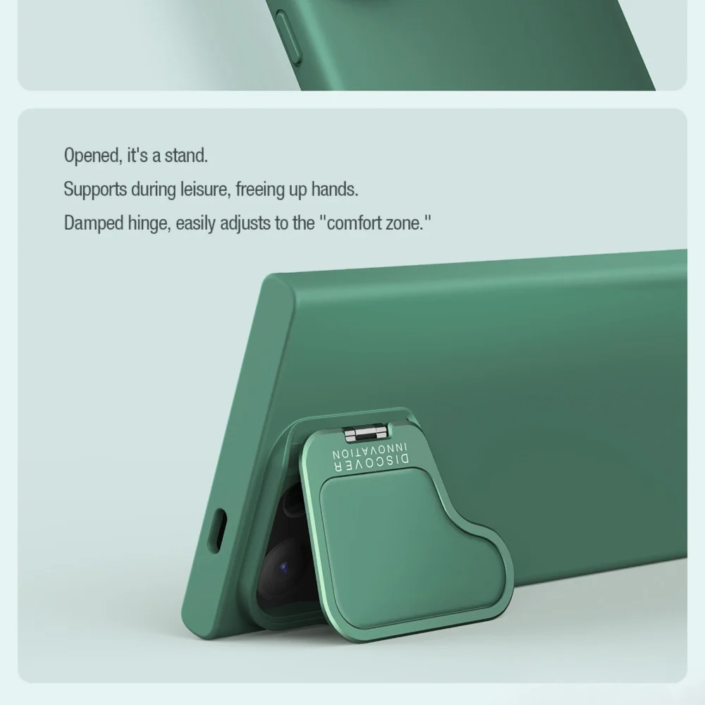 Nillkin CamShield Silky Prop Silicone Case for Samsung Galaxy S24 Ultra - blackeng