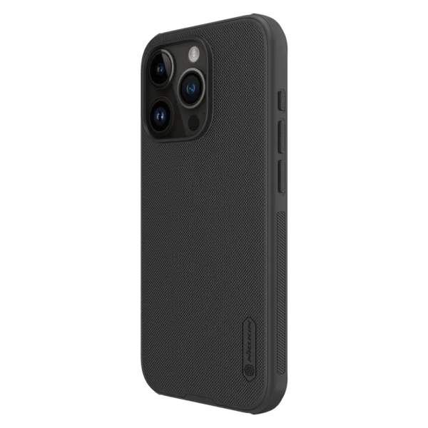 Nillkin Super Frosted Shield Pro Magnetic Case for iPhone 15 Pro Max - blackeng