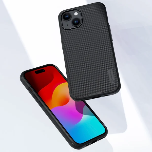 Nillkin Super Frosted Shield Pro Magnetic Case for iPhone 15 - blackeng
