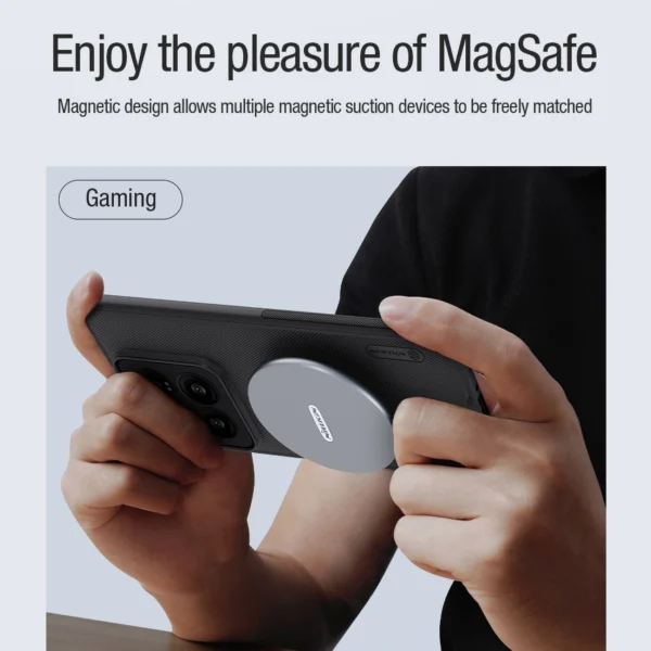 Nillkin Super Frosted Shield Pro Magnetic Case for Xiaomi 14 Pro - blackeng