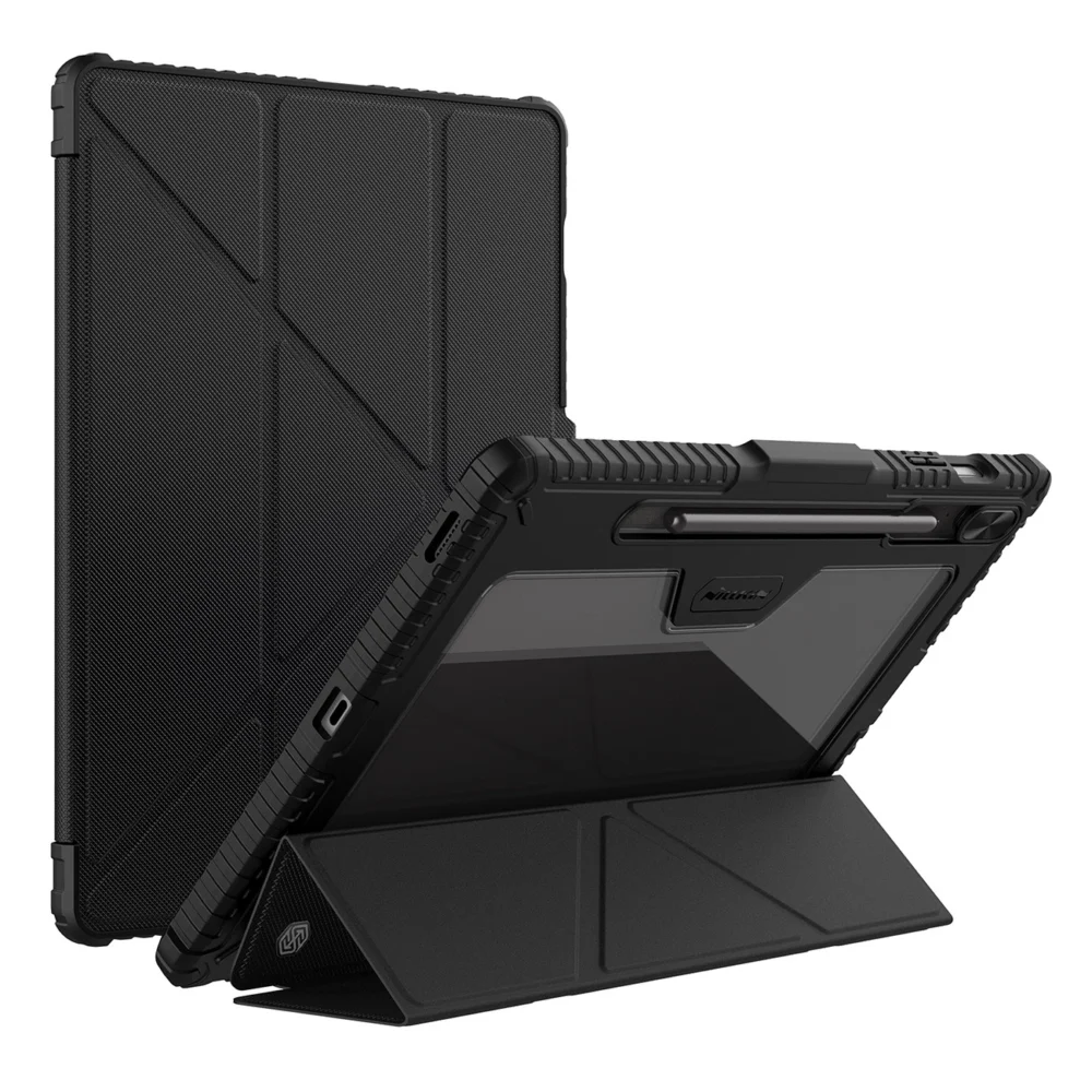 Nillkin Bumper Leather Case Pro case for Samsung Galaxy Tab S9 FE+ - blackeng
