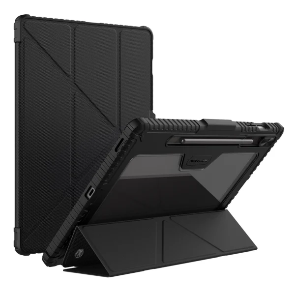 Nillkin Bumper Leather Case Pro case for Samsung Galaxy Tab S9 FE+ - blackeng