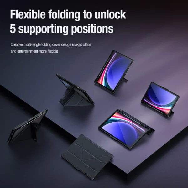 Nillkin Bumper Leather Case Pro case for Samsung Galaxy Tab S9 - blackeng