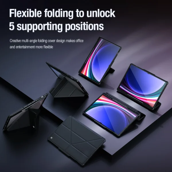 Nillkin Bumper Leather Case Pro case for Samsung Galaxy Tab S9+ - blackeng