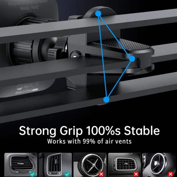 Choetech H042 magnetic car holder for air vent - blackeng