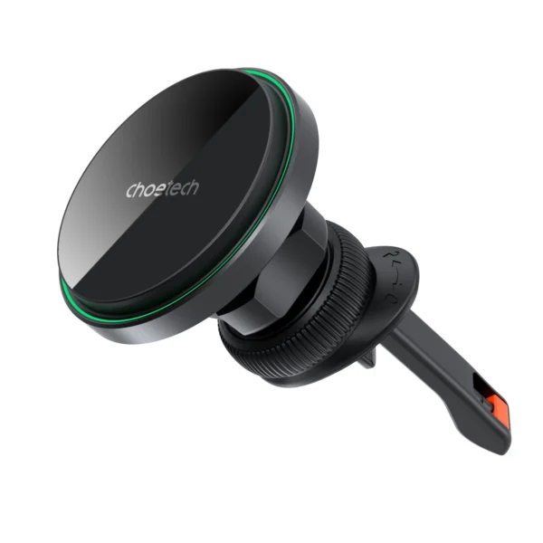 Choetech T204-F magnetic car holder with 15W wireless charging - blackeng