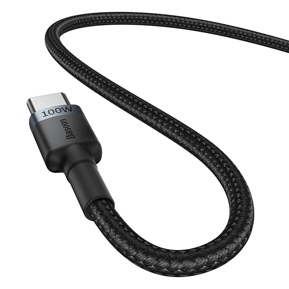 Baseus Cafule USB-C / USB-C 100W cable 2 m - red-black and black-gray (2 pcs.)eng