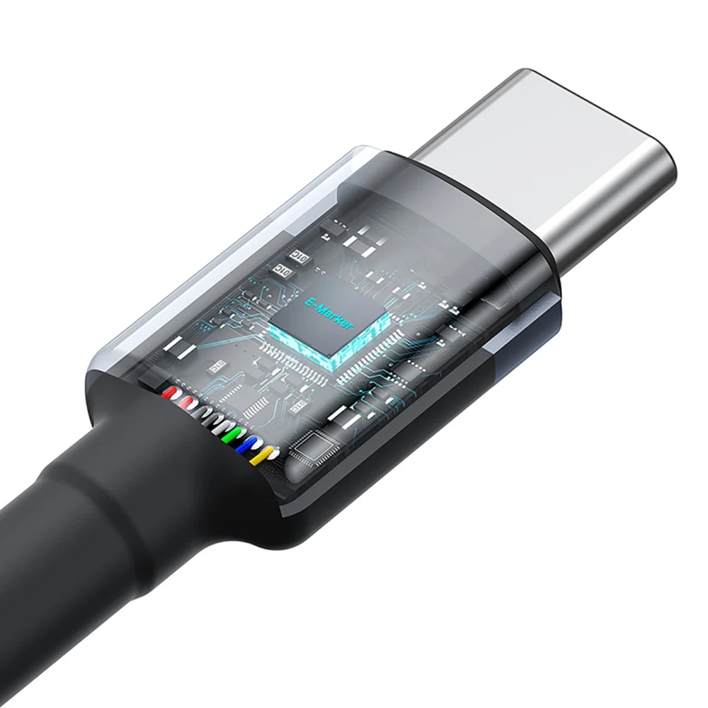 Baseus Cafule USB-C / USB-C 100W cable 2 m - red-black and black-gray (2 pcs.)eng