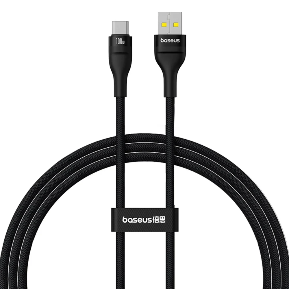 Baseus Flash 2 USB-A / USB-C cable 100W 1 m - blackeng