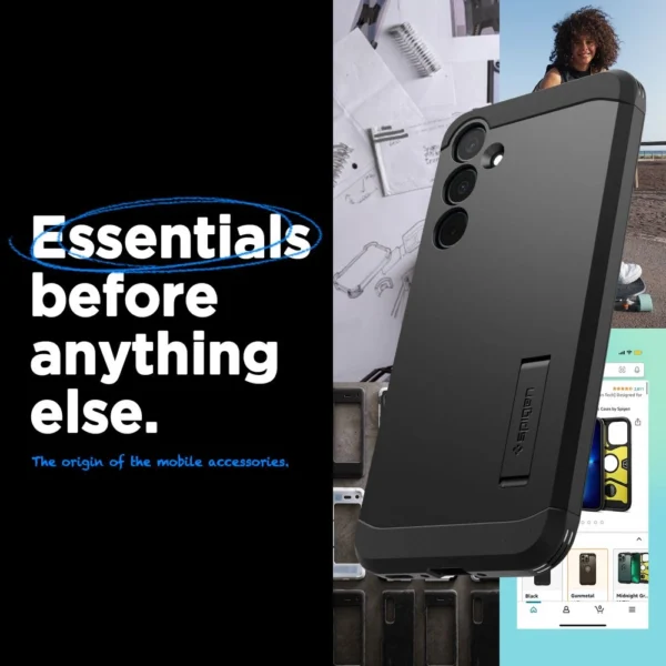 Spigen Tough Armor Case for Samsung Galaxy A35 5G - Blackeng
