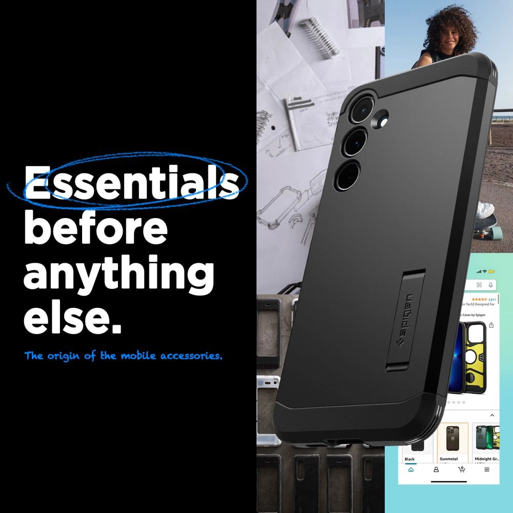 Spigen Tough Armor Case for Samsung Galaxy A55 5G - Blackeng