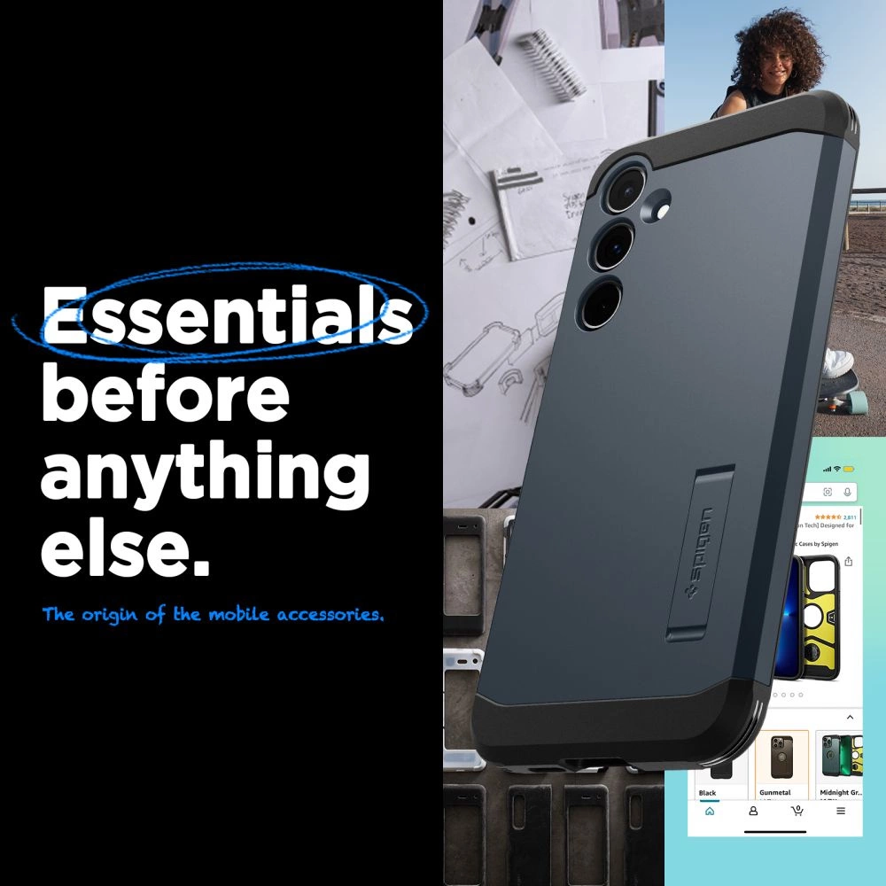 Spigen Tough Armor Case for Samsung Galaxy A55 5G - Grayeng