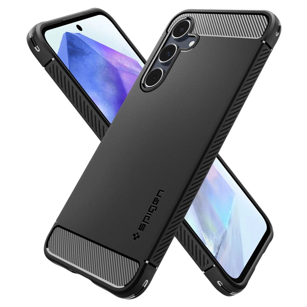 Spigen Rugged Armor Case for Samsung Galaxy A55 5G - Matte Blackeng