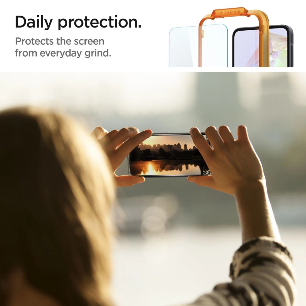 Spigen Glass tR AlignMaster 2 Pack - Samsung Galaxy A35eng