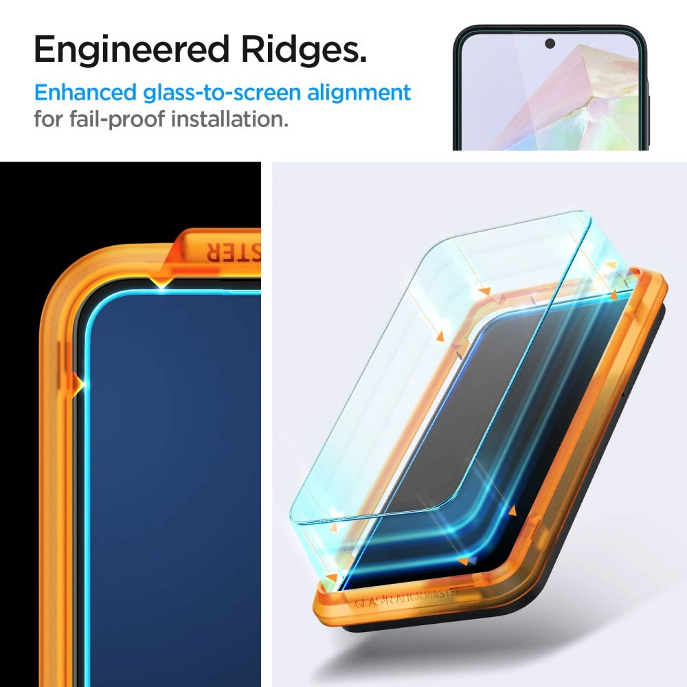 Spigen Glass tR AlignMaster 2 Pack - Samsung Galaxy A35eng