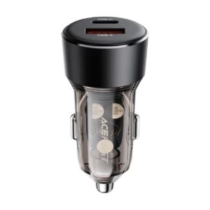 Acefast B12 car charger 60W USB-A / USB-C - blackeng