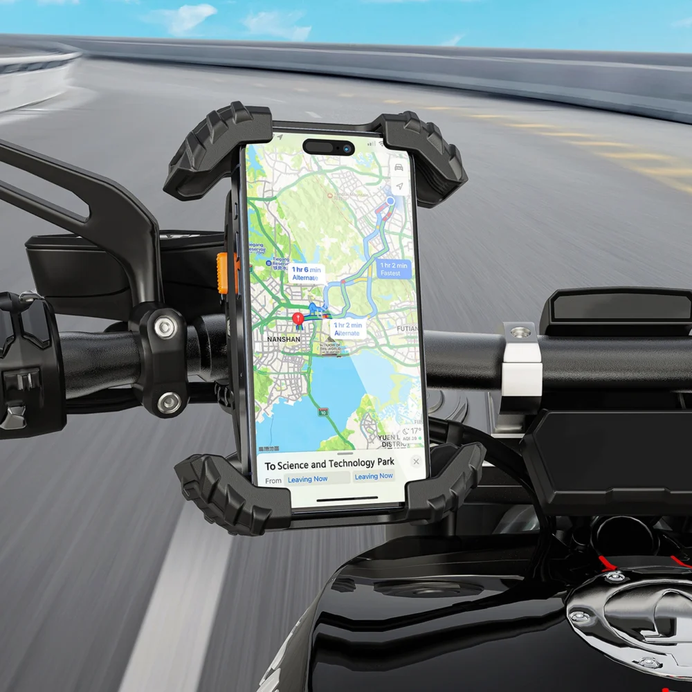 Acefast D23 bicycle holder for 4.5-6.7" phone - blackeng