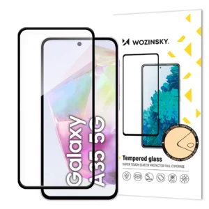 Wozinsky Full Glue Tempered Glass for Samsung Galaxy A35 with black frameeng