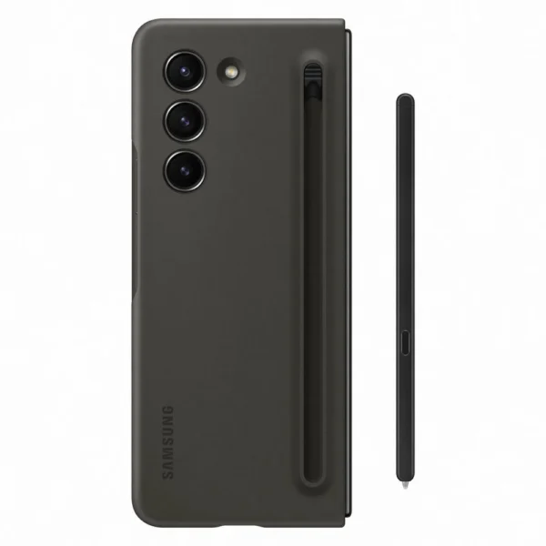 [RETURNED ITEM] Silicone Case Set for Samsung Galaxy Z Fold 5 Slim Case with Stylus + 25W USB C Wall Charger - Blackeng