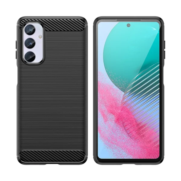 [RETURNED ITEM] Flexible carbon pattern case for Samsung Galaxy M54 Carbon Case - blackeng