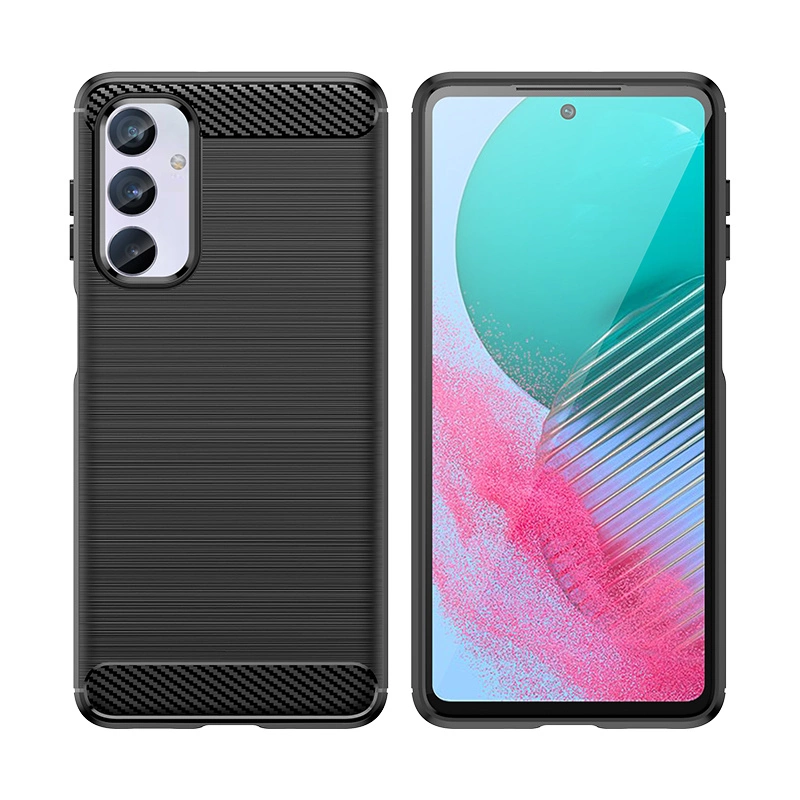 [RETURNED ITEM] Flexible carbon pattern case for Samsung Galaxy M54 Carbon Case - blackeng