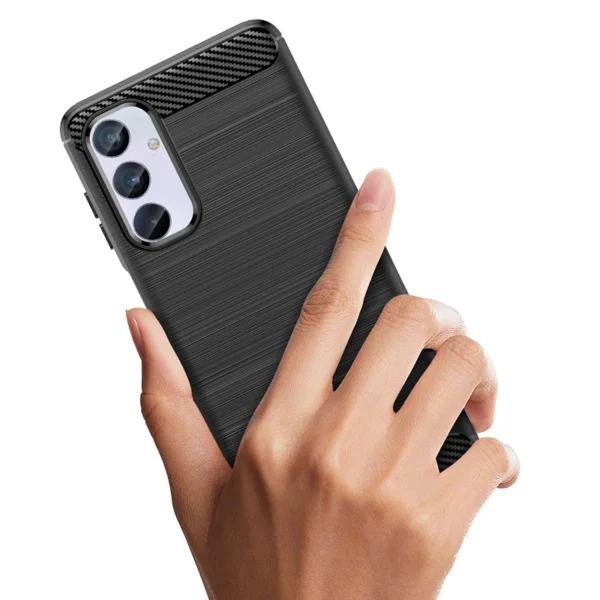 [RETURNED ITEM] Flexible carbon pattern case for Samsung Galaxy M54 Carbon Case - blackeng