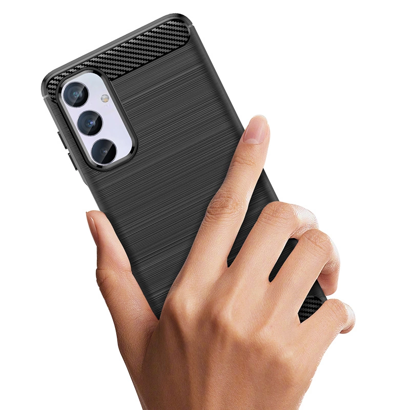 [RETURNED ITEM] Flexible carbon pattern case for Samsung Galaxy M54 Carbon Case - blackeng