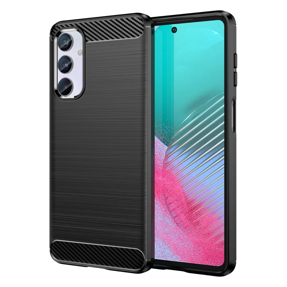 [RETURNED ITEM] Flexible carbon pattern case for Samsung Galaxy M54 Carbon Case - blackeng